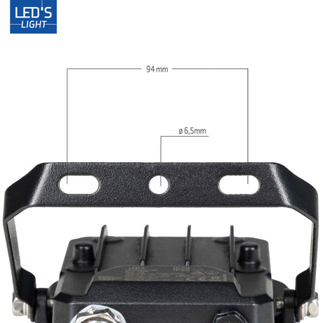 LED Schijnwerper 1400 lumen - 10W - Koelwit 4000K - Bewegingssensor - Daglichtsensor - IP65 Waterdicht