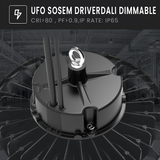 UFO LED Highbay 200W 30000lm - Koelwit 4000K - DALI 2.0 Dimbaar - IP65 - 230V