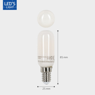 LED Lamp E14 300 lumen - 3W - 2700K - T25 Buis - Koelkast & Afzuigkap