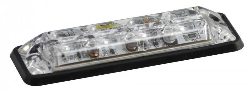 LED-Blitz 4 LEDs | R10 | Slimline | weiß 10-30 V | SLED4DVW