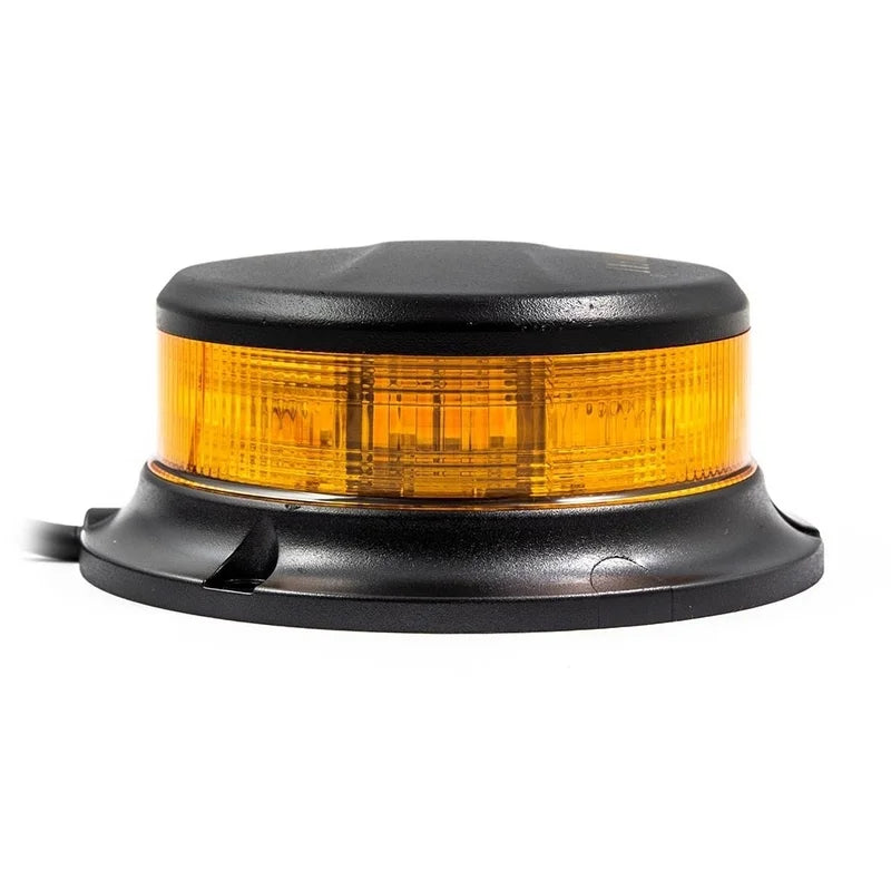 LED-Rundumleuchte gelb mit gelber Linse | 12–24 V | 3-Loch | R65 |