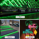 Lichtslang groen - 50 meter - 120 LEDs/meter - 7W/m - sproeidicht IP65 | 230V AC