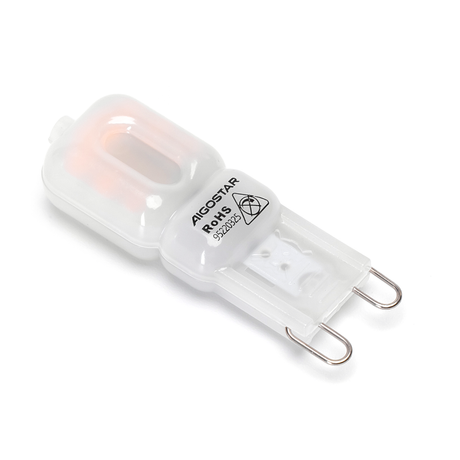 G9 bulb 2 pieces - LED 2W~170Lm=18W traditional lighting - warm white 3000K - 230 Volt