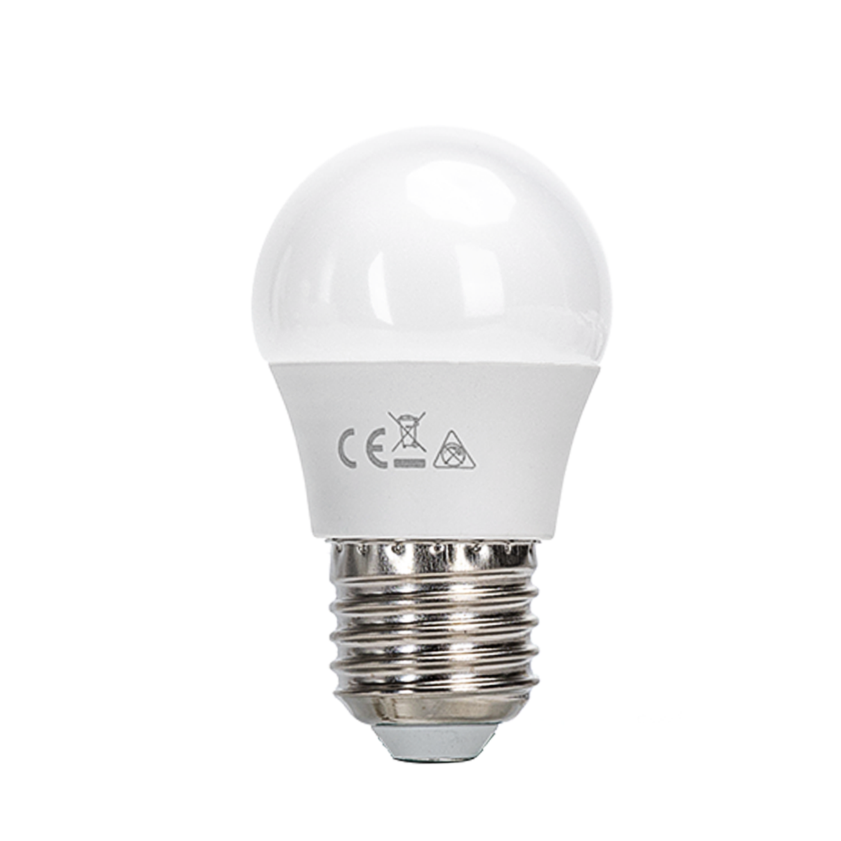 Sphere lamp 5 pieces cool white - large fitting | E27 LED lamp 6W~510Lm=42W traditional lighting | 4000K - 230V