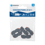 Lasklem LT-211 set 5 stuks - 1x1-voudige verbindingsklem 0.08-4mm²  | IP20 hersluitbaar