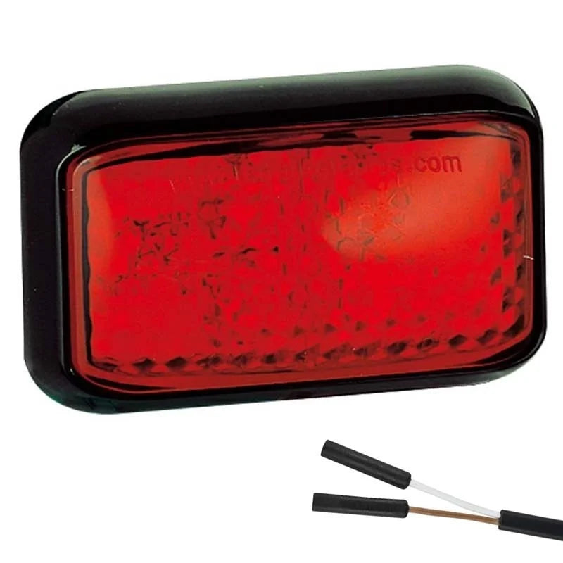 LED-Begrenzungsleuchte rot | 12-24V | 2-poliger Stecker | 35RME2P