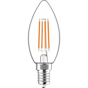 LED Filament Kaarslamp 470 lumen - 4,5W - 2700K - E14 - Helder Glas