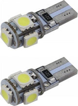 T10 car lighting 2 pieces | LED 5-SMD daylight white 6000K | CANBUS 12V DC