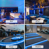 Lichtslang blauw - 50 meter - 120 LEDs/meter - 7W/m - sproeidicht IP65 | 230V AC