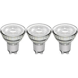 GU10 LED Spot MR16 - Warmwit 2700K - 4W - 345 Lumen - Glas - 3 Stuks
