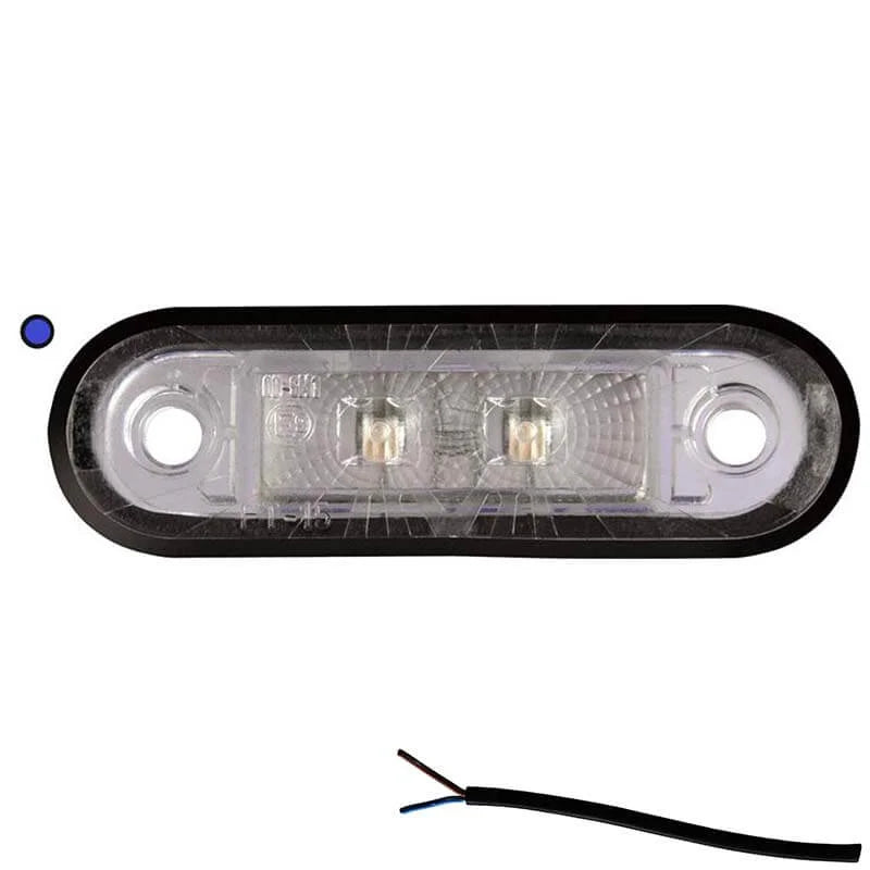 LED marker light blue | 12-24V | 50cm cable | M10MV-200B
