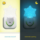 Night light RGB snowflake | day night sensor | 7 colors light 0.5W