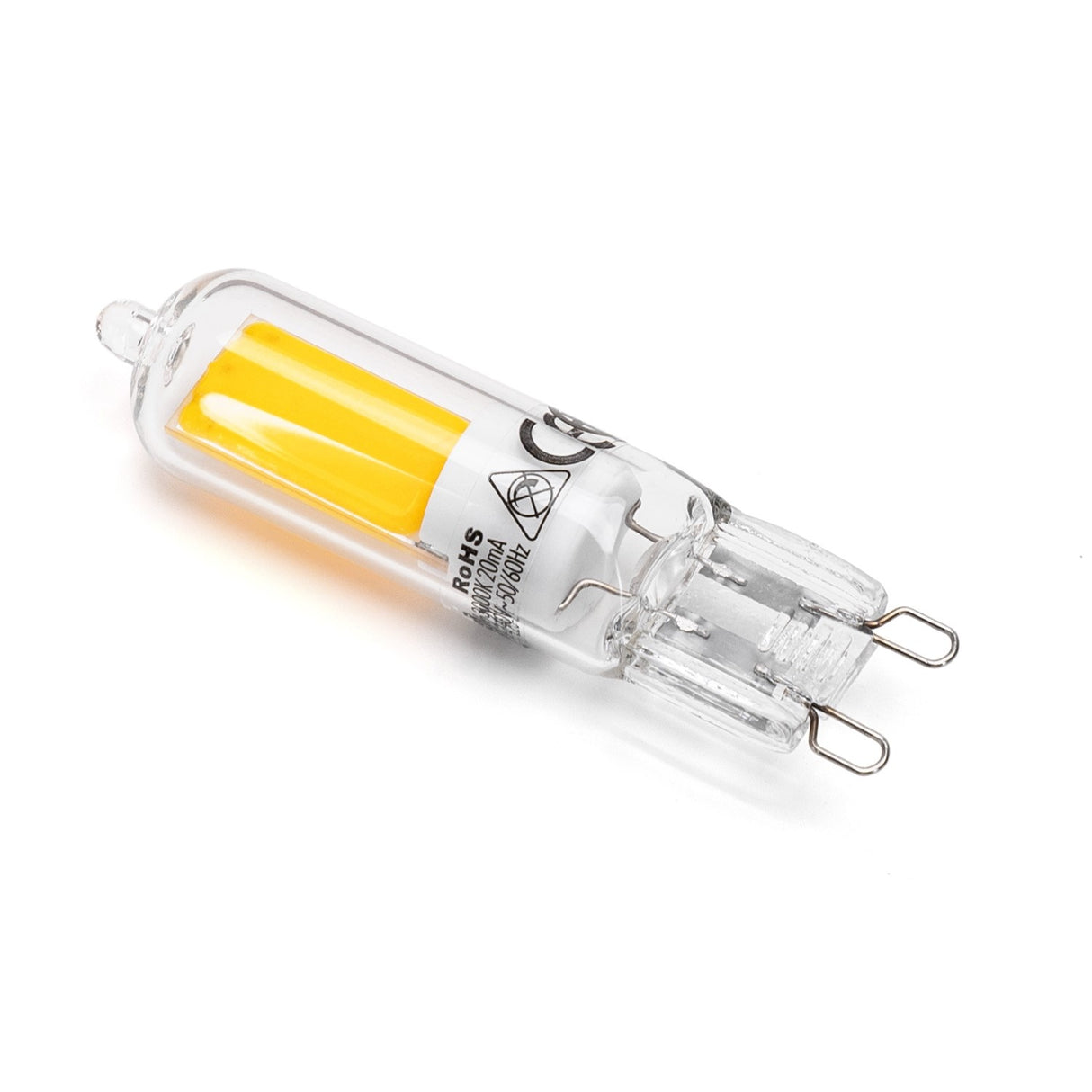 G9 plug-in lamp | LED 2.2W - 250 Lm = 25W halogen light | warm white COB 3000K | 230V