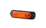 Bernsteinfarbene LED-Begrenzungsleuchte mit Halterung | 12-24V | 50cm Kabel | MV-4090A
