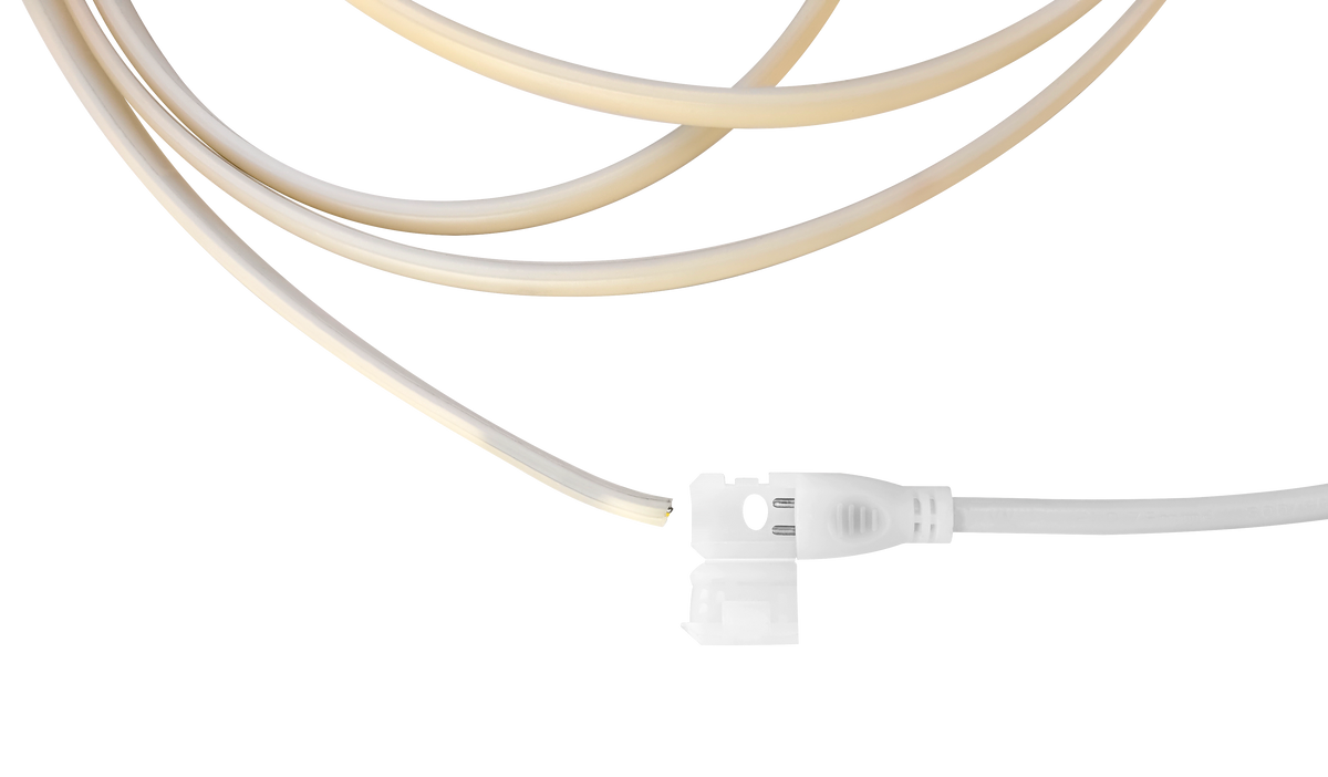 COB-LED-Lichtschlauch 230 V – Warmweiß 3000 K – 10 W/m – 1000 lm/m – IP65 – Zuschneidbar – 50-m-Rolle