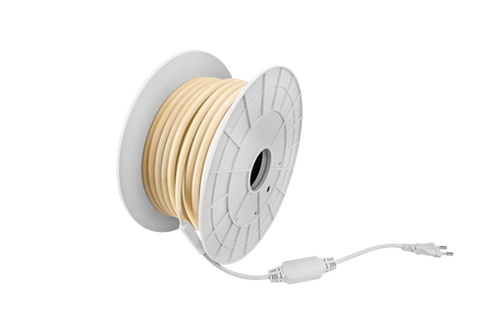 COB LED Lichtslang 230V - Warmwit 3000K - 10W/m - 1000lm/m - IP65 - Snijbaar - 50m rol