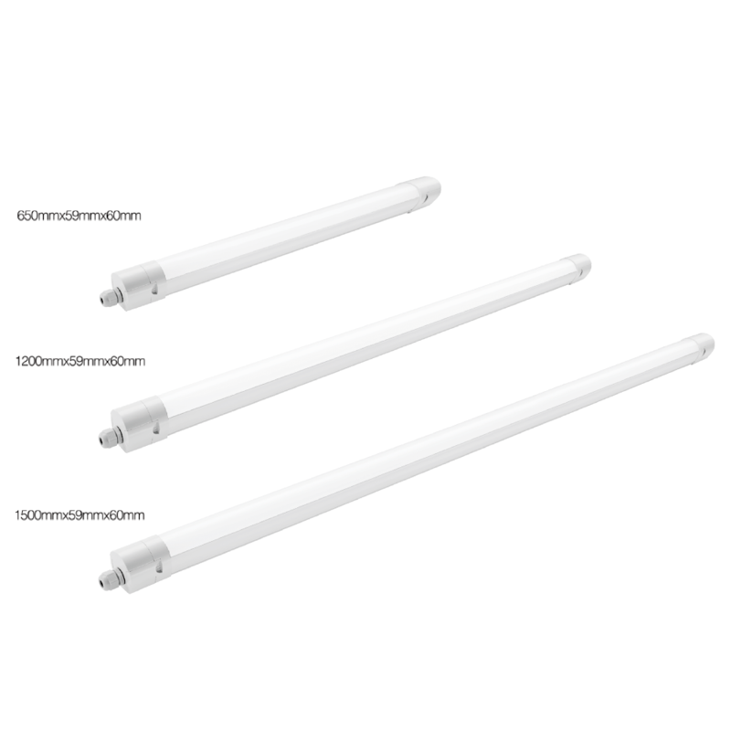 LED Tri-proof Armatuur 1200mm 5400lm 20W-36W - Koelwit 4000K - Koppelbaar - IP65 IK10 - 9 stuks - 230V