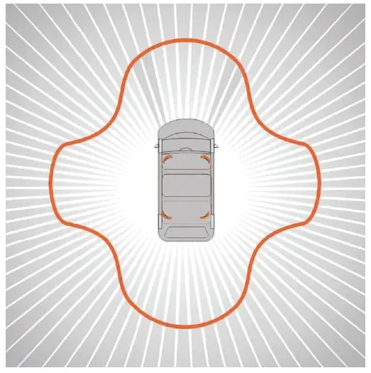 Boomerang 180-Grad-LED-Taschenlampe – Bernstein