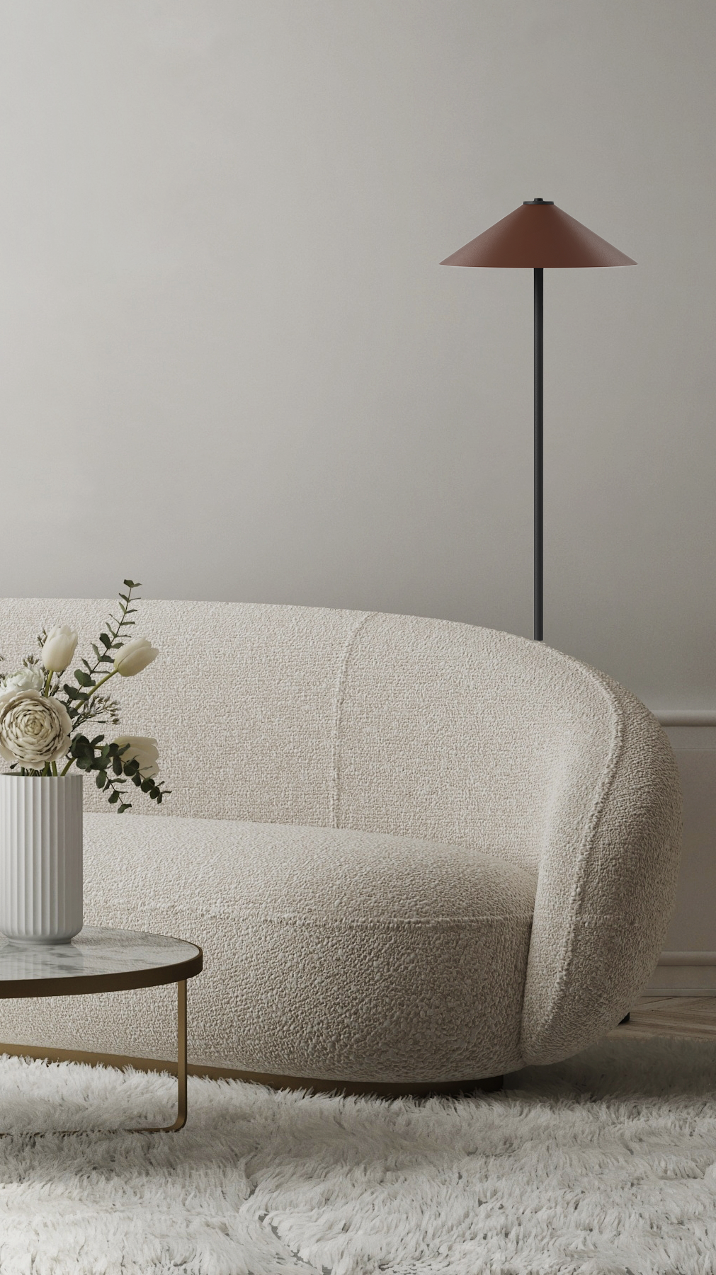 Switch Floor - Cone L - Stehleuchte - 11 Farben, 12 Schirme