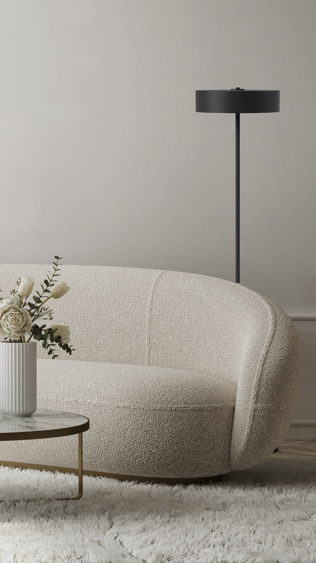 Switch Floor - Cup L - Stehleuchte - 11 Farben, 12 Schirme