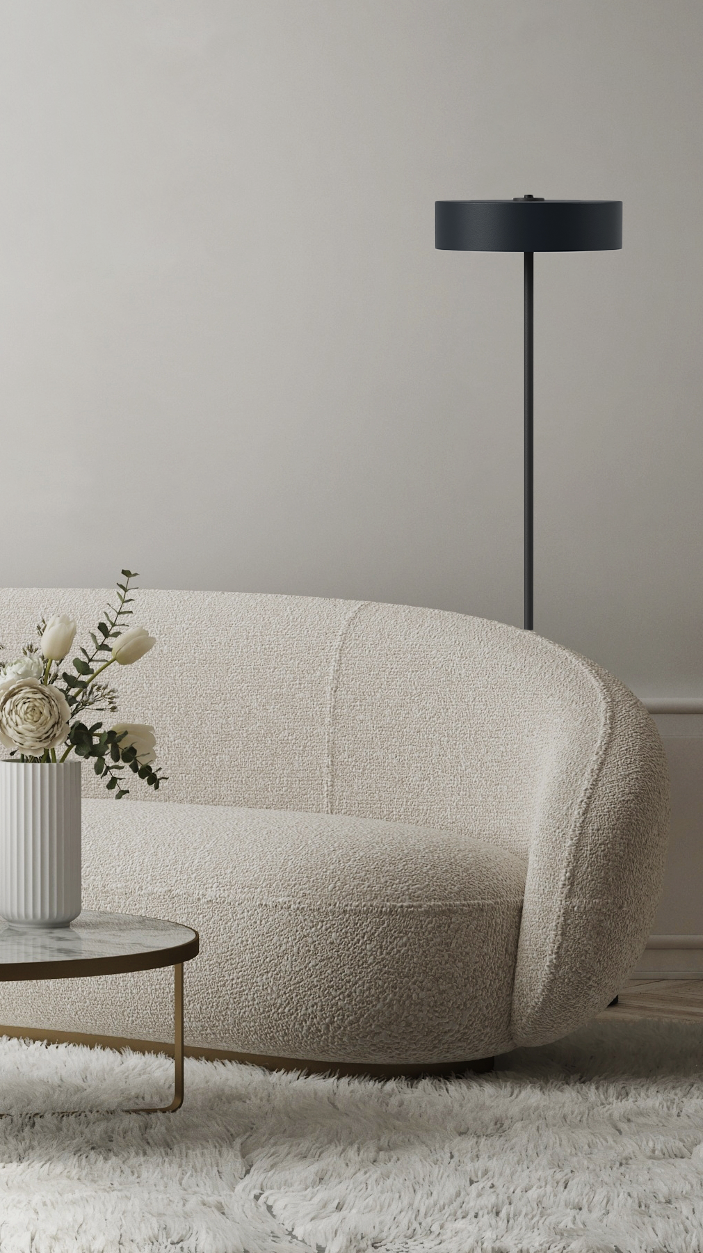 Switch Floor - Cup L - Stehleuchte - 11 Farben, 12 Schirme