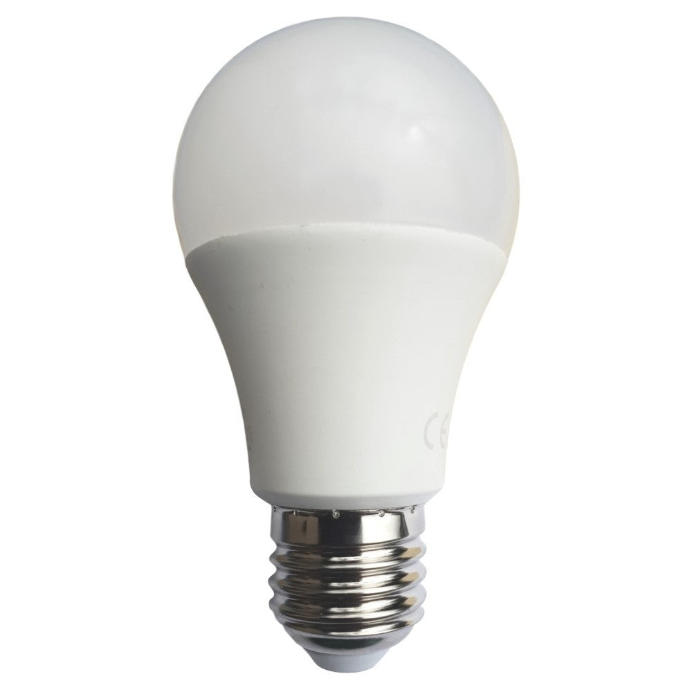 Light bulb with day/night sensor | E27 LED lamp 8W=50W | warm white 3000K