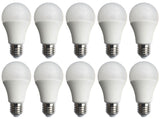 Light bulb E27 10 pieces | A60 LED lamp 10W=80W | warm white 3000K