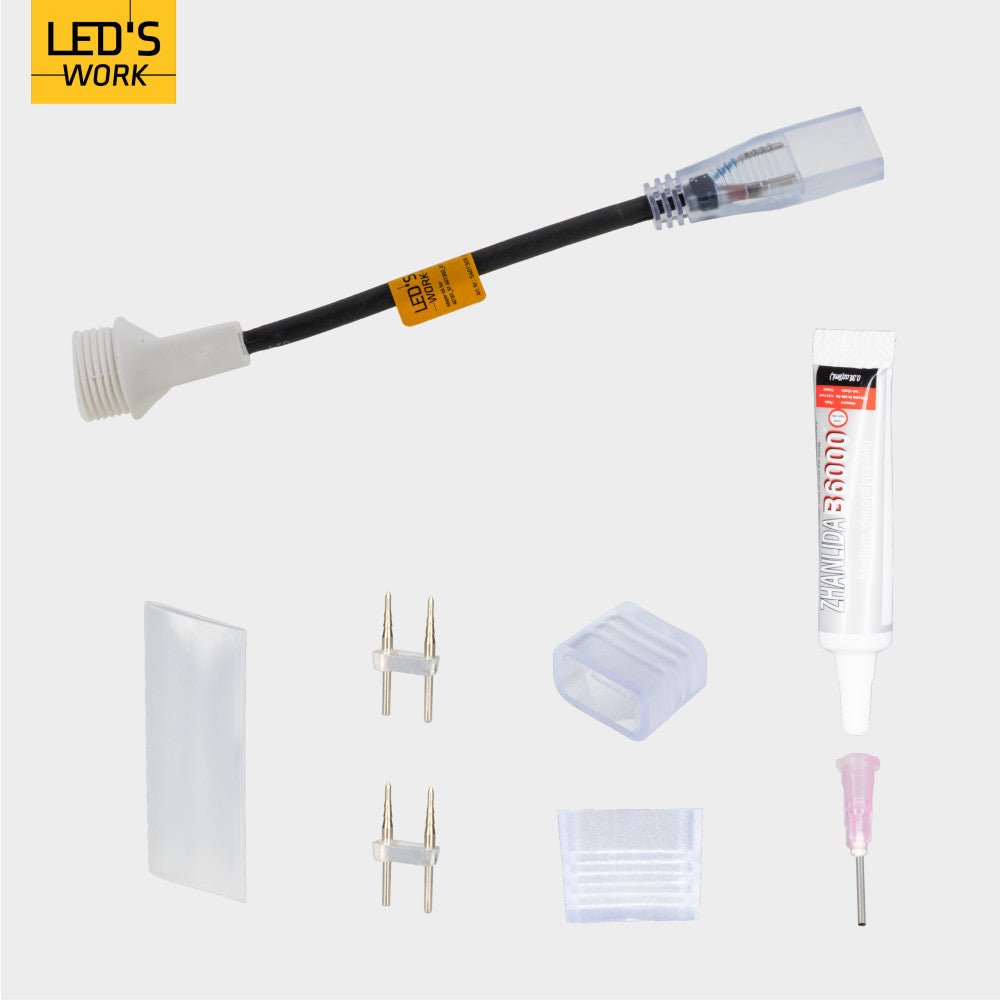 Zubehör – Anschlussset – 150 mm 280 mm 20 mm – Schwarz