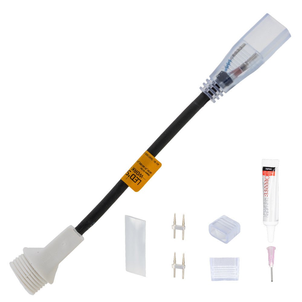 Zubehör – Anschlussset – 150 mm 280 mm 20 mm – Schwarz