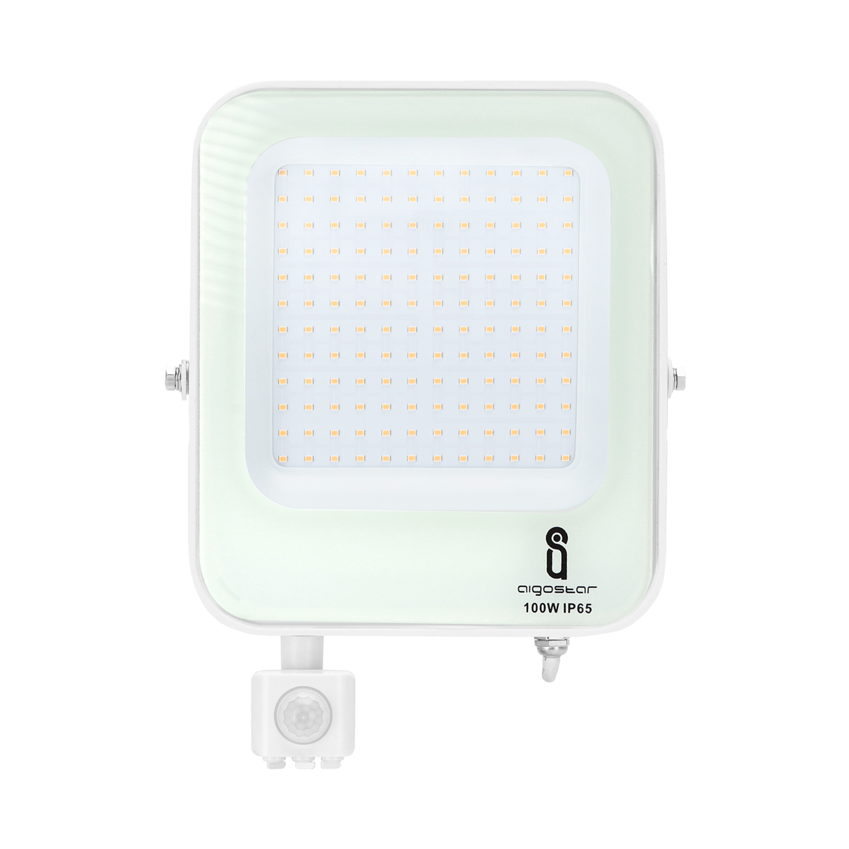 Outdoor lamp white with IR motion sensor | LED 100W~8900Lm=900W spotlight | cool white 4000K | waterproof IP65