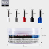 Adelhulzen Sortimentsset – 5 Größen von 0,5 mm² bis 2,5 mm² – 400 Stück