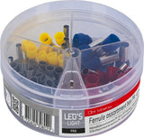 Sortiment an Aderendhülsen – 5 Größen von 4 mm² bis 16 mm² – 225 Stück