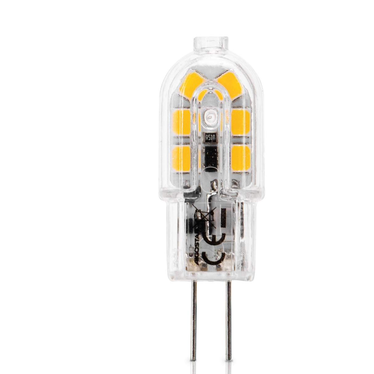 G4 steeklampje warmwit | LED spotje 1.3W~130Lm=13W | 3000K 12V DC