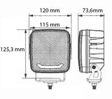 Ollson Silverback 80 Watt LED-Arbeitsleuchte mit orangefarbenem Positionslicht, 5600 Lumen