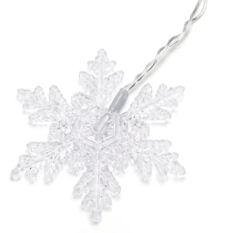 Aigostar ijspegel lichtsnoer sneeuwvlok warm wit met helder kunststof design voor sfeervolle verlichting