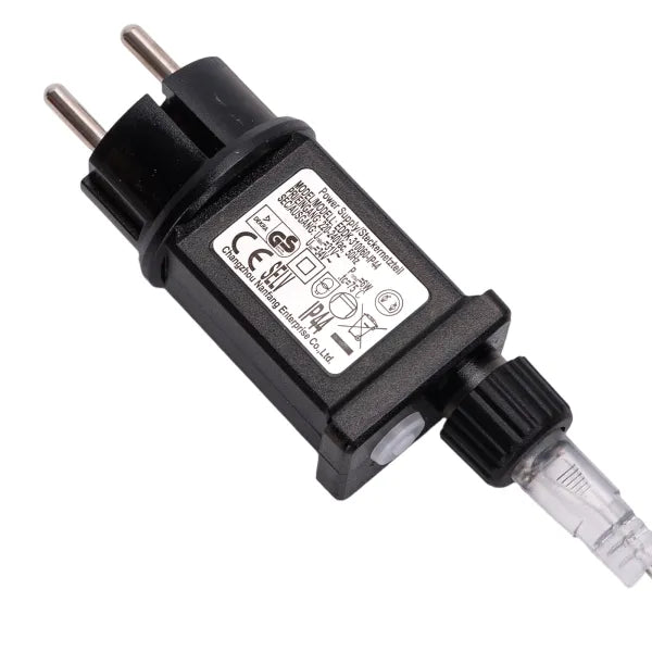 Aigostar lichtsnoer ijspegel warmwit met stekker en waterdichte connector voor buitengebruik