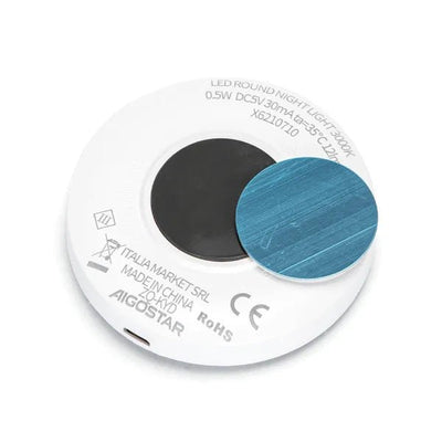 Nachtlampje warmwit oplaadbaar, rond, dag/nacht- & bewegingssensor, magnetisch, 3000K