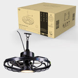 All-weather plafondlamp met ventilator – Ideaal voor veranda/overkapping en buiten/binnen ruimtes
