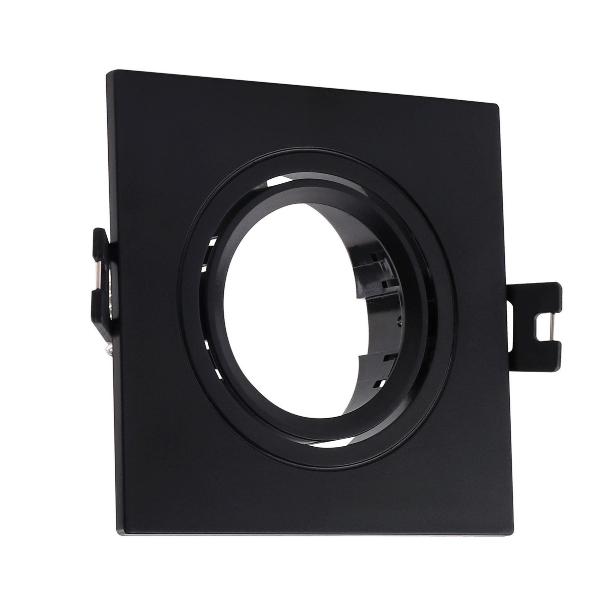 Recessed frame 93 mm x 93 mm | square recessed spotlight black | cut-out 75 mm x 75 mm