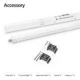 LED Tri-proof Armatuur 1200mm 5400lm 20W-36W - Koelwit 4000K - Koppelbaar - IP65 IK10 - 9 stuks - 230V