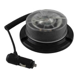 LED R65 Rundumleuchte mit niedrigem Sockel, gelb/transparent, magnetische Montage, 12/24 V |