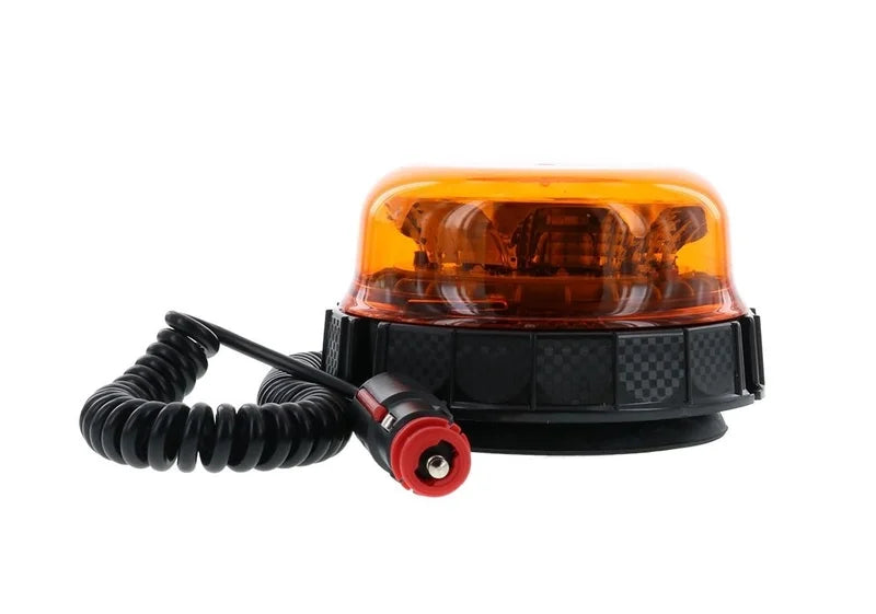 LED R65 Rundumleuchte gelb 12/24V wartungsfrei, Rundum + Blitz | D14502