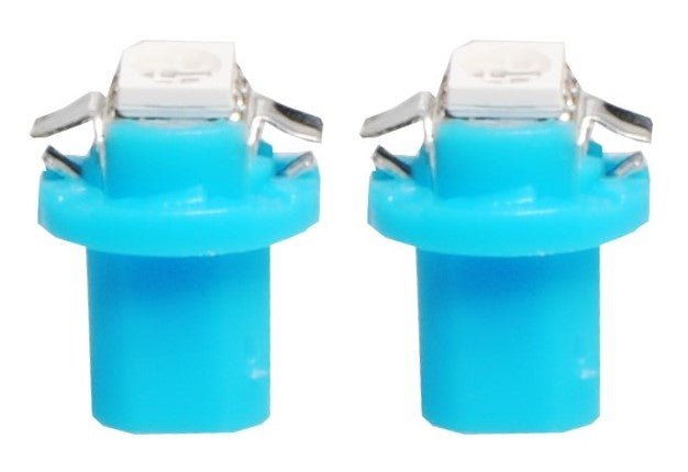 B8.5d auto lamp 2 stuks blauw | LED dashboardverlichting - klokken - schakelaars | 12V DC - LEDPLANET.NL
