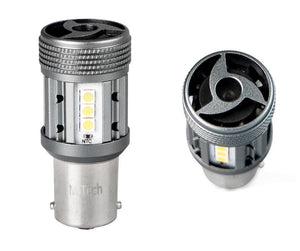 BA15S - 1156 - car bulb set 2 pieces - 6500K | P21W 7506 - 2x 12-SMD LED | forced cooling - CANBUS 12V & 24V DC