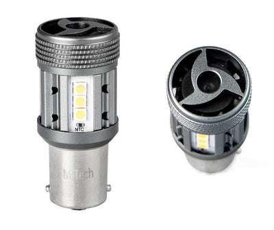 BA15S - 1156 - car bulb set of 2 - 6500K | P21W 7506 - 2x 12 - SMD LED | forced cooling - CANBUS 12V & 24V DC - LEDPLANET.NL