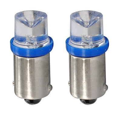 BA9S LED autolamp, T4W, blauw, 12V, 2 stuks