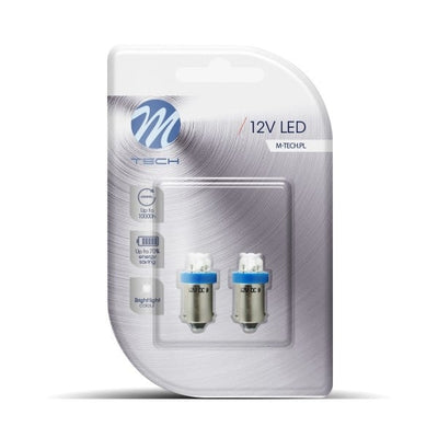 BA9S LED autolamp, T4W, blauw