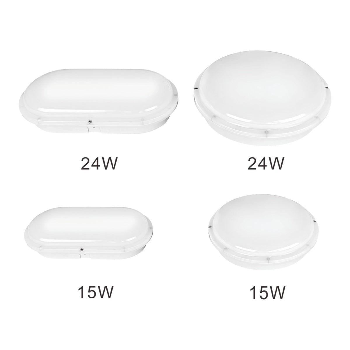 LED Bulkhead Rond Ø165mm - Warmwit 3000K - 1.650lm - 15W - IP66 - 230V