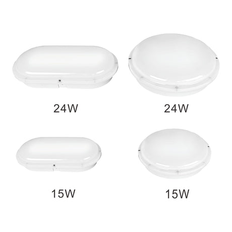 LED Bulkhead Rond Ø220mm - Daglichtwit 6000K - 2.640lm - 24W - IP66 - 230V