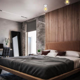 BKLicht - Decorative white ceiling lamp - Metal - Industrial - Wire - Ø16.5cm - With E27 fitting - Excl. light source